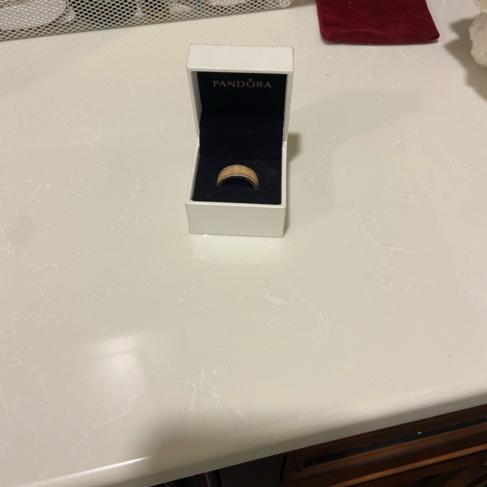 Pandora Gold Ring Elegant Jewelry Piece